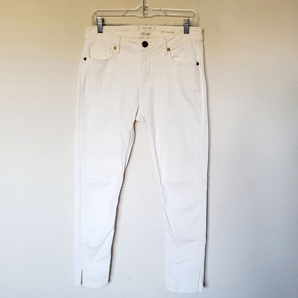 Lola Jeans‎ Mid Rise Slim Jeans in Ivory